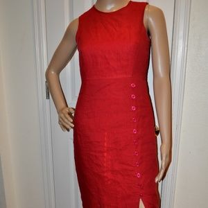 Talbots Irish Linen fully lined dress size 4